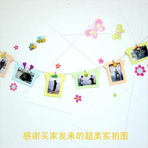 5 inch creative hanging cardboard t-shirt photo frame wall c