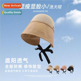 Fishermans hat female travel play sunshade large brim face p