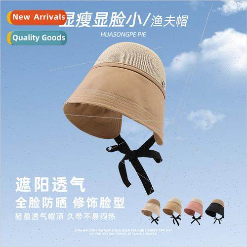 Fishermans hat female travel play sunshade large brim face p