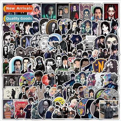 50-100 Wednesday graffiti stickers car cell phone guitar dec