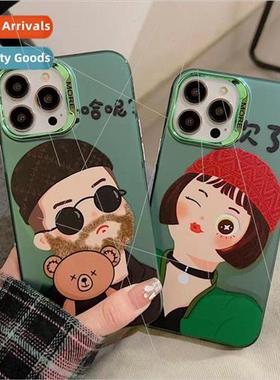 Cartoon cool couple 适用 iPhone 13Pro phone case 12/11 Apple