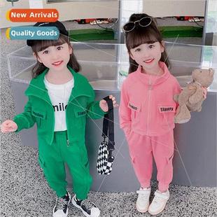 clothing girls new small fall childrens suit 2022 casual