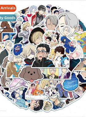on ICE Yuri on Ice Skateboarding ipad decorative stickers