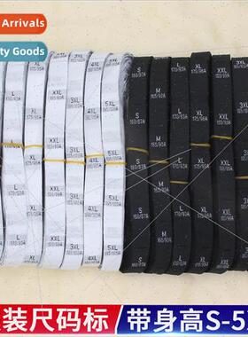 ze Label Woven Label with Height Clothing ze Number Label Cl