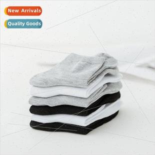 mens fashion mid thin calf color socks solid Spring business