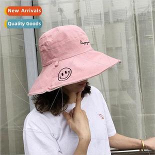 fisherman hat female Double literature wear Japanese sided