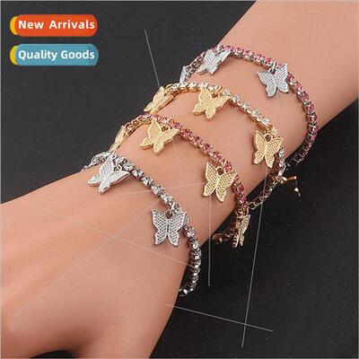Creative Diamonds temperament small butterfly pendant anklet