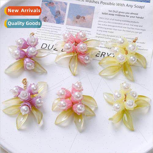 Yuanqi girl crystal ball pendant flowers diy handmade weavin
