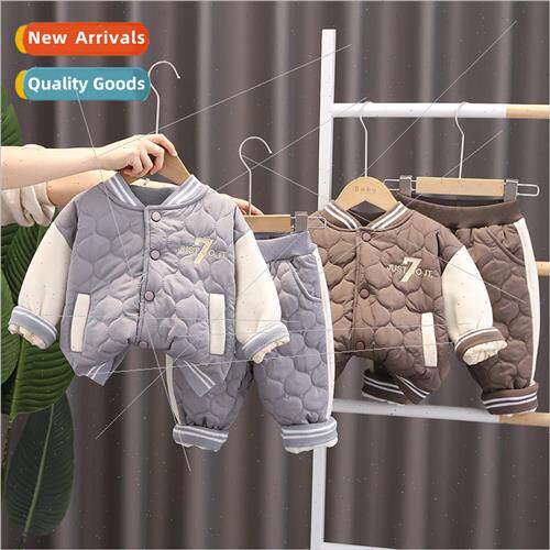 2023 winter new childrens cartoon two-piece Korean  of the 7