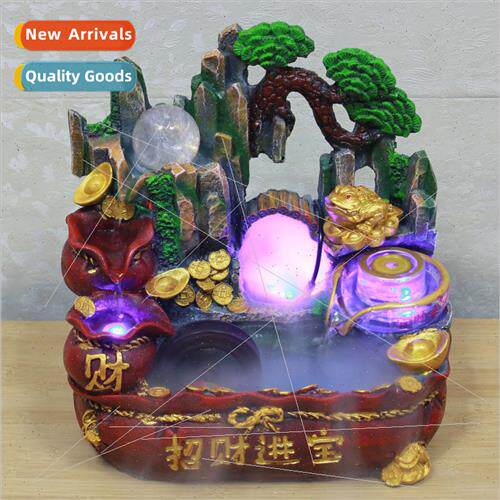 Wigwam flowing water fountain fish pond fish tank bonsai hum