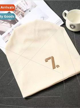 Cold cap female stacked cap summer hat black moon hat knitte