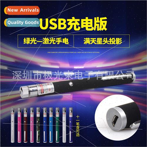 Portable USB rechargeable laser flashlight 203 red light  pe