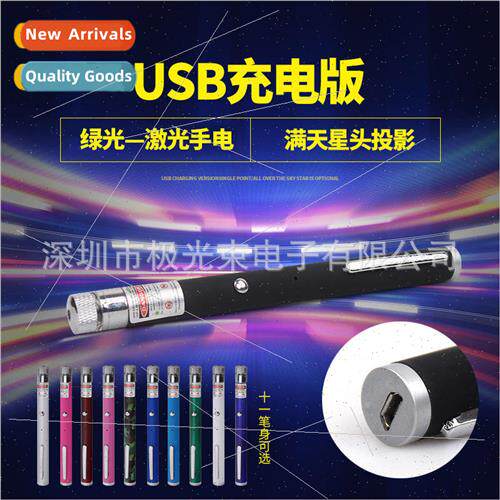 Portable USB rechargeable laser flashlight 203 red light  pe