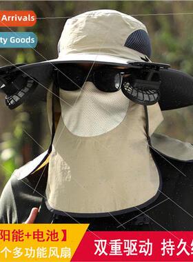 Solar small fan rechargeable lithium battery clip removable