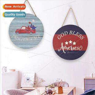 4th Decor Day Home July gns Door Wooden Independence New