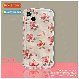 blue twisted Apple flowers painting oil screen Full