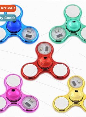 Fingertip gyro luminous 18 colorful plating finger gyro thre