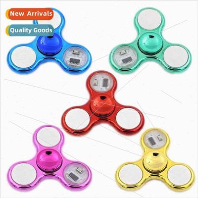 Fingertip gyro luminous 18 colorful plating finger gyro thre