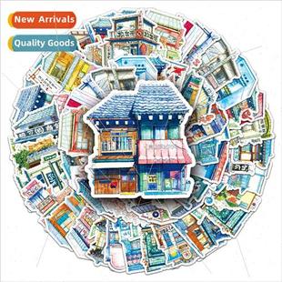 creative graffiti coo landscape set card materi Japanese