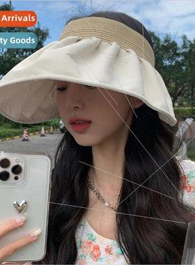 Summer outing hat female sunshade sun hat large brim anti-ul