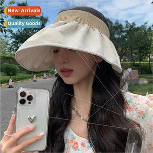 female sunshade anti outing brim hat large Summer sun