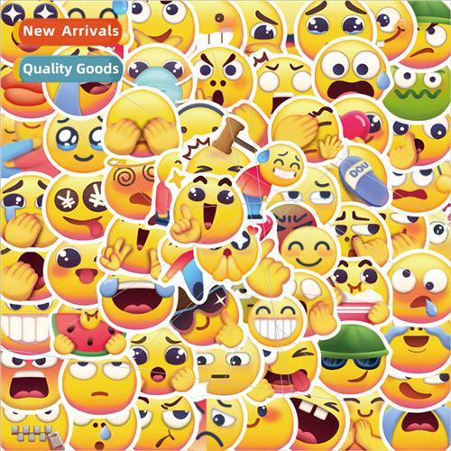 69 latest  of the small yellow face emoticon package doodle