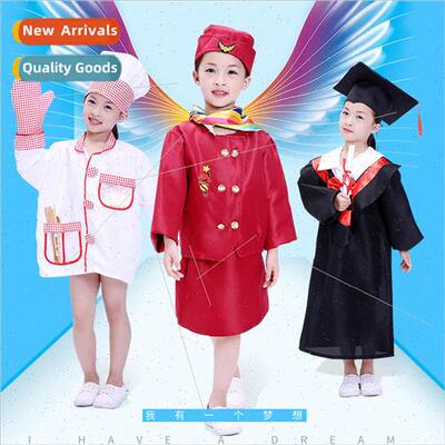Children stewardess uni适用m kindergarten cosplayers graduat