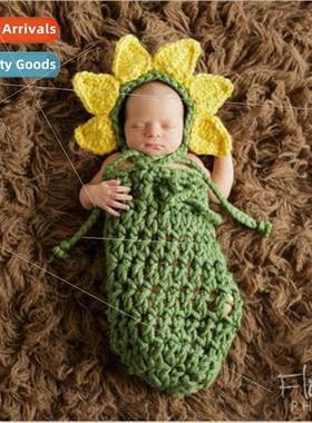 New baby sleeping bag modeling clothes childrens knitted hat