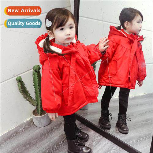Childrens cotton jacket female small children winter Korean