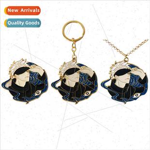 brooch five goku war back the badge Anime metal spell