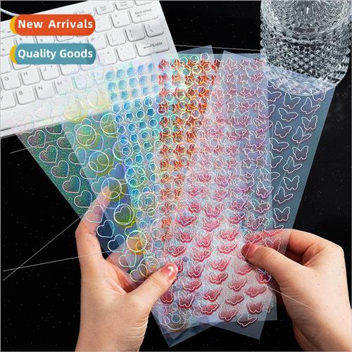 lver edge love butterfly color gradient laser coo card handb