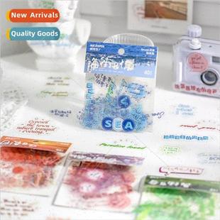 brush text creative sticker copy fresh pack small PVC series