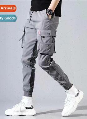 2019 summer ins super hot Korean nine cargo work pants boys