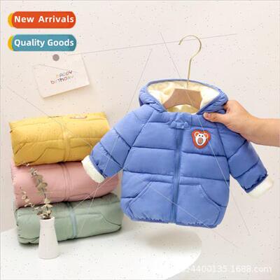 2022 new childrens down cotton jacket thickened down infant
