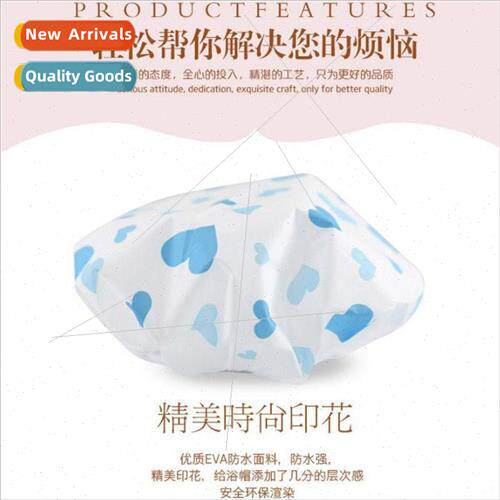 Cute flowers shower bath cap female  adult thickened travel
