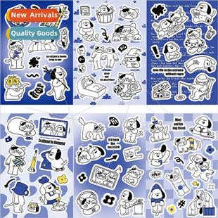 card handb small DIY stickers character goo daily only two
