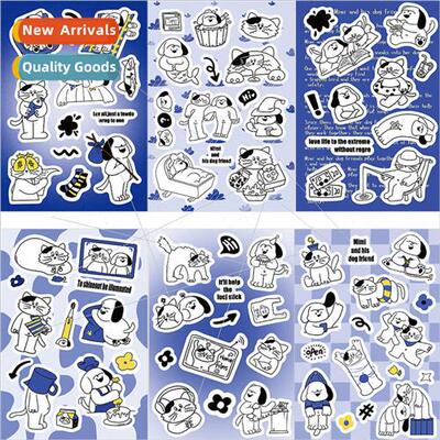 8 two small only daily goo card character stickers DIY handb