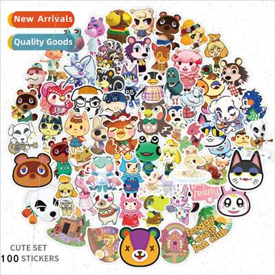 100 pcs of Animal Crossing cell phone scooter luggage comput