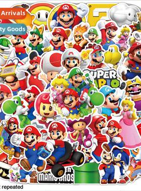 50 Mario Bros. Movie Super Mario Plumber Cartoon Doodle Stic