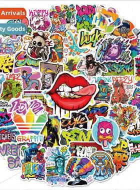 50 Set Graffiti Stickers Cartoon Stickers Helmet Student ery