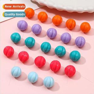 mini pumpkin spacer solid retro color Japanese Cute beads