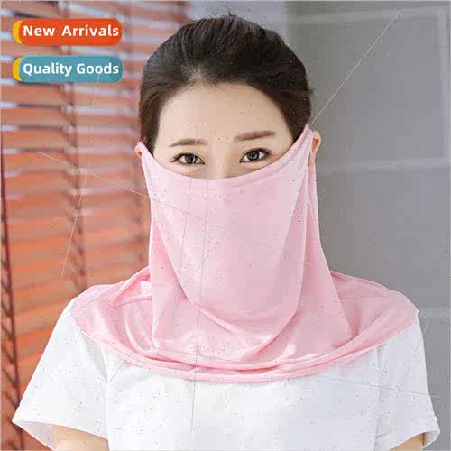 Ice silk mask shawl summer thin section hanging ear ice silk