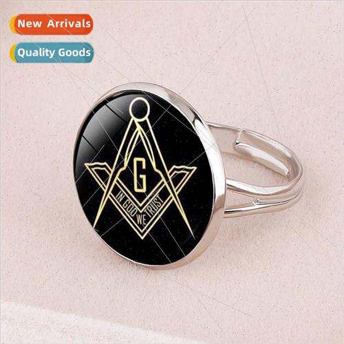 Mystic Masonic Badge Mens Badge Ring Small Merchandise Open
