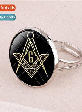Mystic Masonic Badge Mens Badge Ring Small Merchandise Open