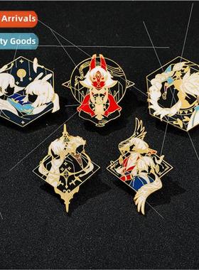 ght encounter game  gold white bird flat mushroom metal badg