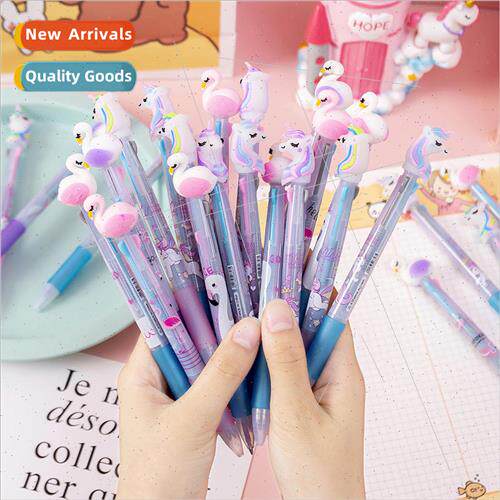 Cartoon multi-color ballpoint pen four-color pen press type