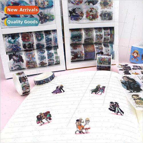 Anime boxed washi tape sticker set 10 rolls of tape 10 stick
