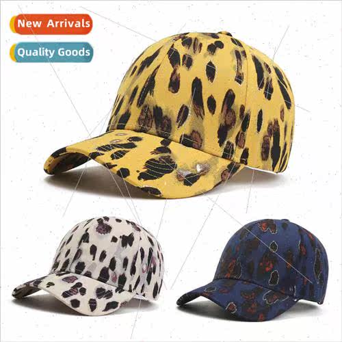 Fashion leopard print hat men and women printed baseball cap