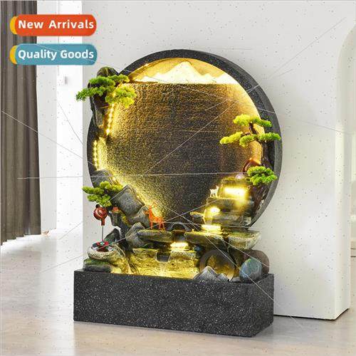 Water curtain wall waterfall indoor living room decoration o