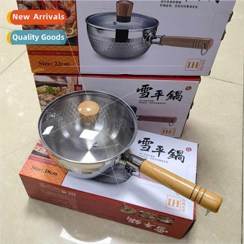 304 stainless steel snow pan without coating Japanese wooden